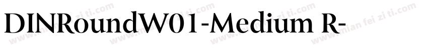DINRoundW01-Medium R字体转换